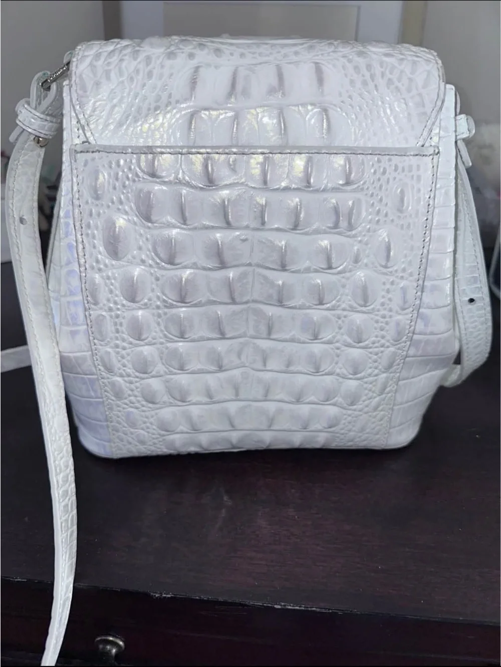 Brahmin Margo White Crossbody Bag - Picture 2 of 6